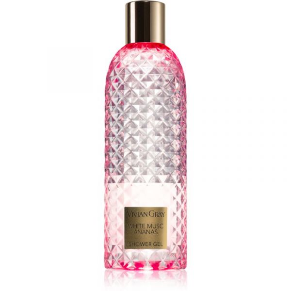 Vivian Gray Gemstone White Musc &amp; Ananas Gel de Banho Refrescante 300ml ...