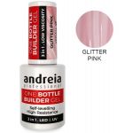 Andreia One Bottle Builder - Glitter Pink 10,5ml