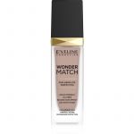 Eveline Cosmetics Wonder Match Base Líquida Duradoura com Ácido Hialurónico Tom 45 Honey 30ml