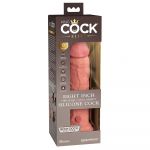 King Cock Elite 8´´ Natural Vibrator Rosa