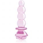 Dream Toys Glaze Glass 5.5" Rosebud Beaded Plug Anal 14 cm