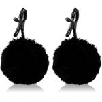 Blush Noir Pom Adjustable Nipple Clamps Acessórios de Bdsm para Mamilos Black 13 cm