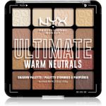 Nyx Professional Makeup Ultimate Shadow Palette Sombras Tom Warm Neutrals 16x0,8 g