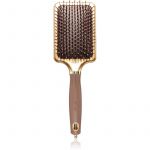 Olivia Garden Rectangular Paddle Escova para Fácil Penteado de Cabelo Gold&brown 1 Unidade