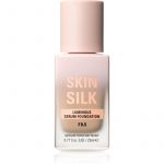 Makeup Revolution Skin Silk Sérum Foundation Maquilhagem Leve com Efeito Brilhante Tom F8.5 23 ml