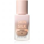 Makeup Revolution Skin Silk Sérum Foundation Maquilhagem Leve com Efeito Brilhante Tom F7 23 ml