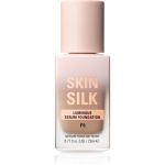 Makeup Revolution Skin Silk Sérum Foundation Maquilhagem Leve com Efeito Brilhante Tom F5 23 ml