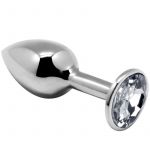 Alive Mini Plug Prazer Anal Metal Branco Tamanho S