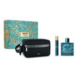 Versace Eros Man Eau de Toilette 100ml + Eau de Toilette 10ml + Versace Parfums Bolsa Coffret (Original)