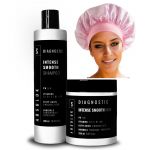 Absoluk Kit Liso Intenso (Shampoo 300ml + Máscara 250ml + Touca de Cetim)