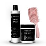 Absoluk Kit Liso Intenso (Shampoo 300ml + Máscara 250ml + Escova)