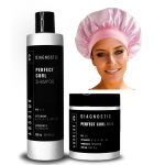 Absoluk Kit Hidratação Caracóis Com Oferta (Shampoo 300ml + Máscara 250ml + Touca de Cetim)
