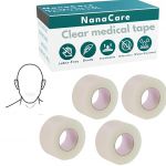 Nanacare Fita Médica Transparente 2,5cm X 9,1m 4 Rolos Fita Bucal Anti-ressonar Auxiliares para Ressonar