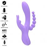 Intense Miko Triplo Vibrador Coelho Estimulador Anal 7 Vibrações Roxo