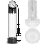 Pump Addicted Rx9 Transparente com Masturbador
