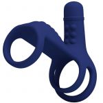 Pretty Love Anel Vibrante Elish com Extenso Azul