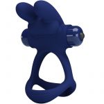 Pretty Love Francisco Anel Vibrante Duplo Coelho Azul