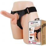 Pretty Love Cuecas Arnês Universal com Dildo Tom 20 cm Natural