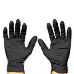 Santex Luvas Descartáveis de Nitrilo Preto 6g 100 Luvas