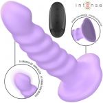 Intense Brenda Vibrador Tamanho M Design Espiral 10 Vibrações Roxo Controle Remoto