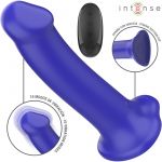 Intense Victoria Vibrador com Ventosa 10 Vibrações Azul Escuro Controle Remoto