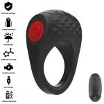 Intense Clover Vibrador Anel Penis 10 Vibrações Preto