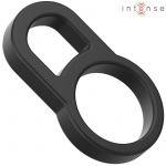 Intense Bobby Duplo Anel de Silicone para Pênis Preto