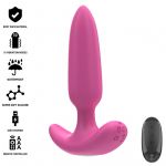 Intense Ross Anal Plug 10 Vibrações Rosa Controle Remoto