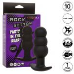 Calexotics Rock Bottom Plug Anal com Esferas 10 Vibrações Silicone Preto