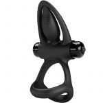 Pretty Love Anel Vibrante 10 Vibrações Silicone Preto