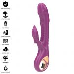 Intense Halle Vibrador Multifuncional Com Língua Estimulante De Golfinhos Roxo
