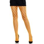 Leg Avenue Meia-calça Renda Laranja Neon Tamanho Único