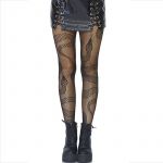 Leg Avenue Meias Net Snakes Pretas Tamanho Único