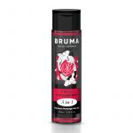 Bruma Óleo de Massagem Premium Efeito Calor Sabor Morango 3 em 1 100ml