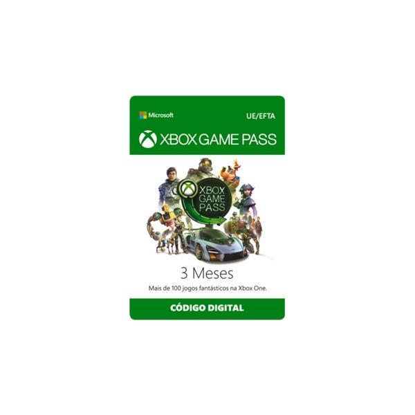 Gift Card Xbox Game Pass 3 Meses - Código Digital