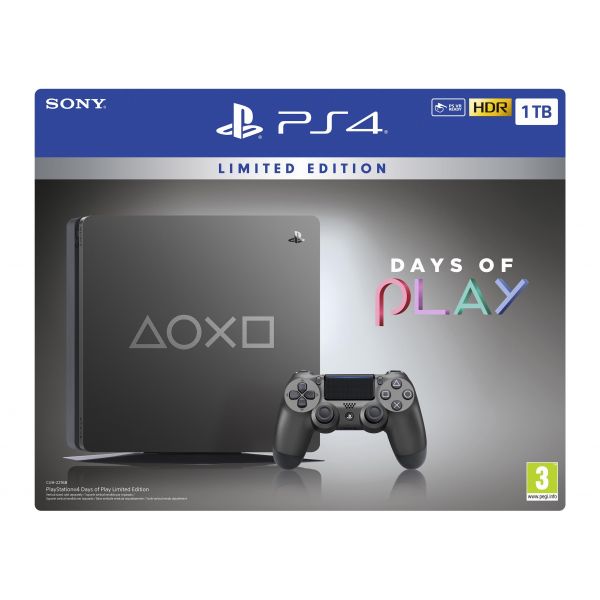 Sony Playstation 4 Ps4 1tb Days Of Play 2019 Limited Edition Compara
