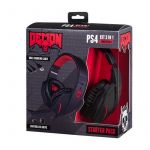Indeca Headset com Fios Demon Kit 3 em 1 PS4
