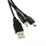 Multi4you Cabo USB 2 em 1 para PSP / Dados e Carregamentos Sync & Charge