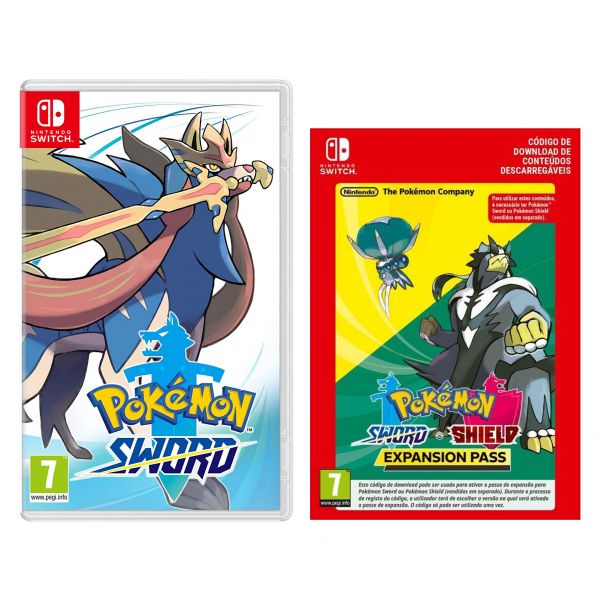 Jogo Nintendo Switch Pokémon Sword + Expansion Pass