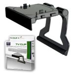 Suporte Preto Clip de Televisão Tv Compatível para Sensor Kinect Xbox 360 - 8435325332871