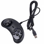 Preto Comando de Jogos Sega Megadrive-genesis Style usb do Pc Controller para Pc e Mac - 8435325338835