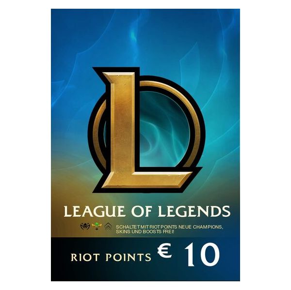 League of Legends Gift Card 10EUR - 1380 Riot Points / 950 Valorant Points  - Europe Server Only | KuantoKusta