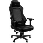 Cadeira Gaming Noblechairs HERO Real Leather Black/ White Platine - NBL-HRO-PU-BPW