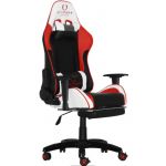 Cadeira Gaming Ultimate Orion Branco Preto e Vermelho