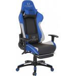 Cadeira Gaming Ultimate Orion Azul, Preto e Branco