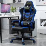 Cadeira Gaming Vinsetto de Escritório Ergonómica Ajustável Reclinável Rotativo Azul - 921-199BU