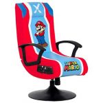 Cadeira Gaming X-Rocker com Pedestal Nintendo Super Mario com saída de Áudio 2.1
