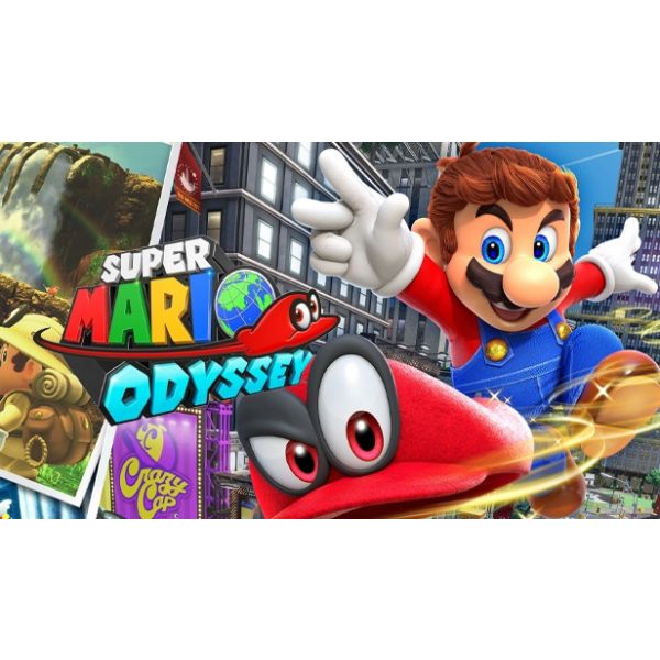 Nintendo Switch Vermelho - Com jogo Super Mario Odyssey