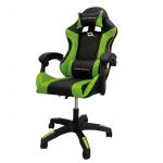 Cadeira Gaming PowerGaming com Coluna Bluetooth e Massagem Preto/Verde