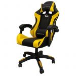 Cadeira Gaming Powergaming com Coluna Bluetooth e Massagem Amarelo e Preto - 72665